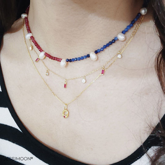 Layered Necklaces + Earrings