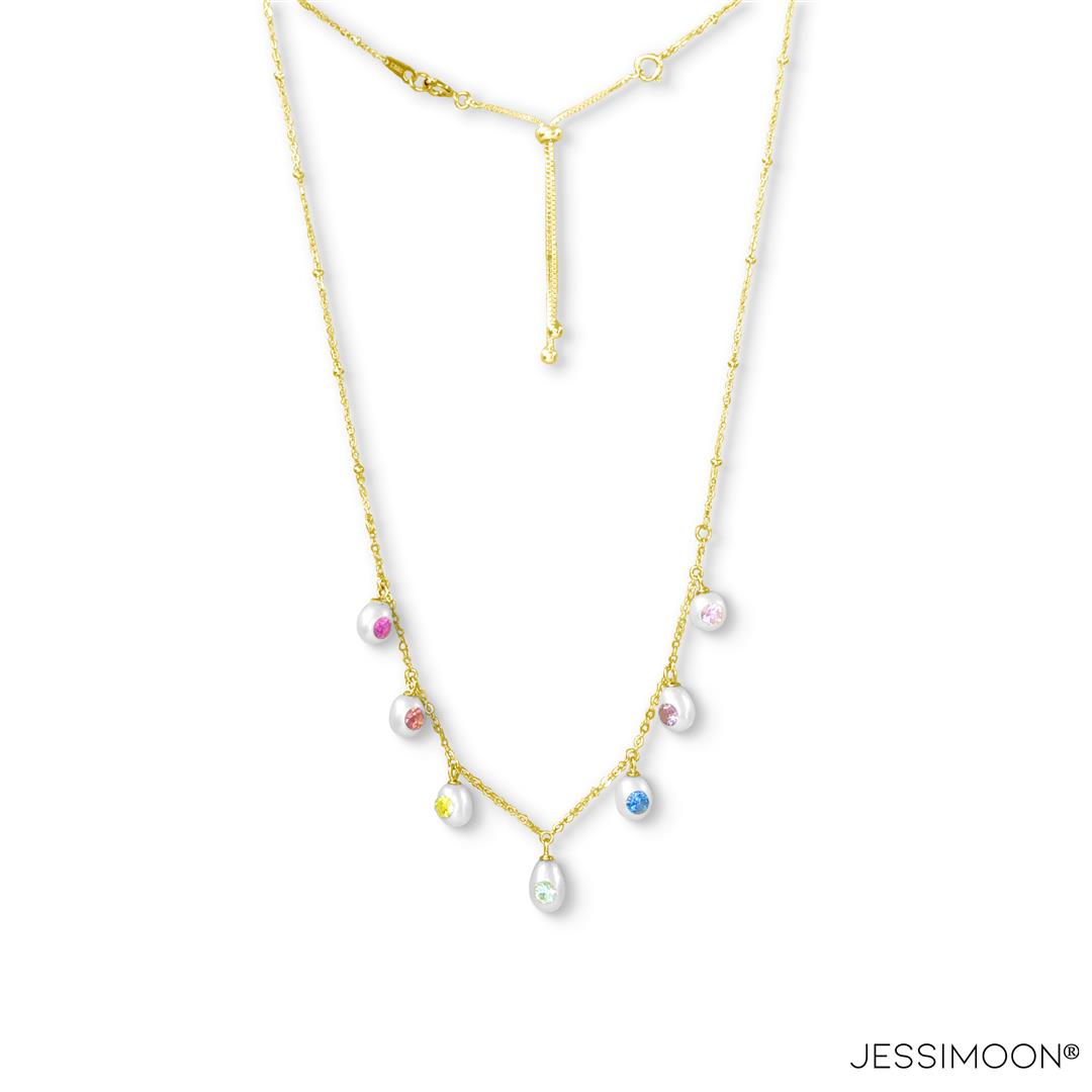 Rainbow Sapphires and Pearls Multiway Tassel Necklace⇄Bracelet