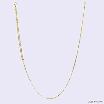 NE20 Necklace Chain with Spring Clasp, 10.5"-20" Adjustable