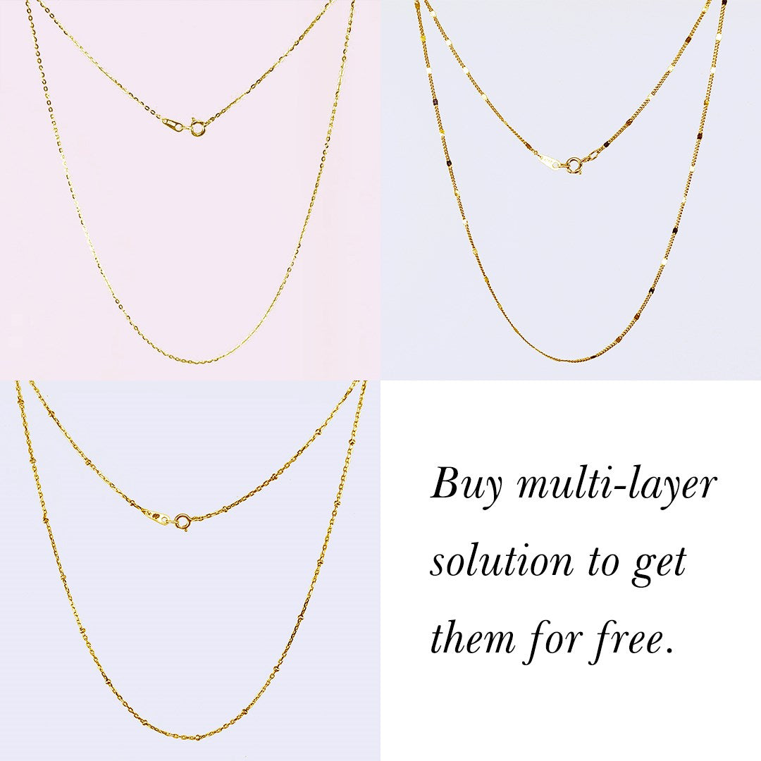 Necklace Chains Bundle Gift for Multi-layer Solution