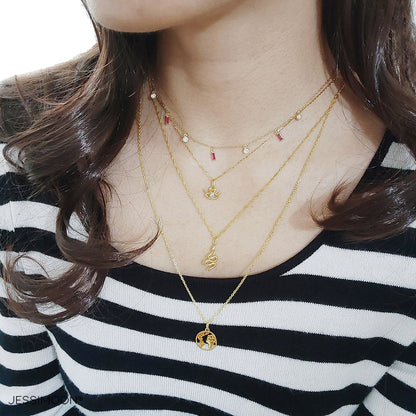 Multi-layer Necklaces + Earrings