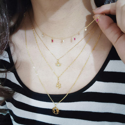 Multi-layer Necklaces + Earrings