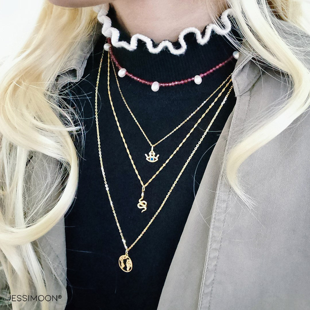 Multi-layer Necklaces + Earrings