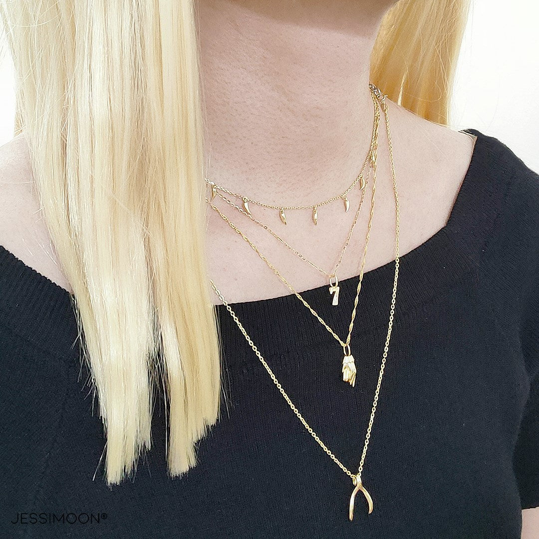 Multi-layer Necklaces + Earrings