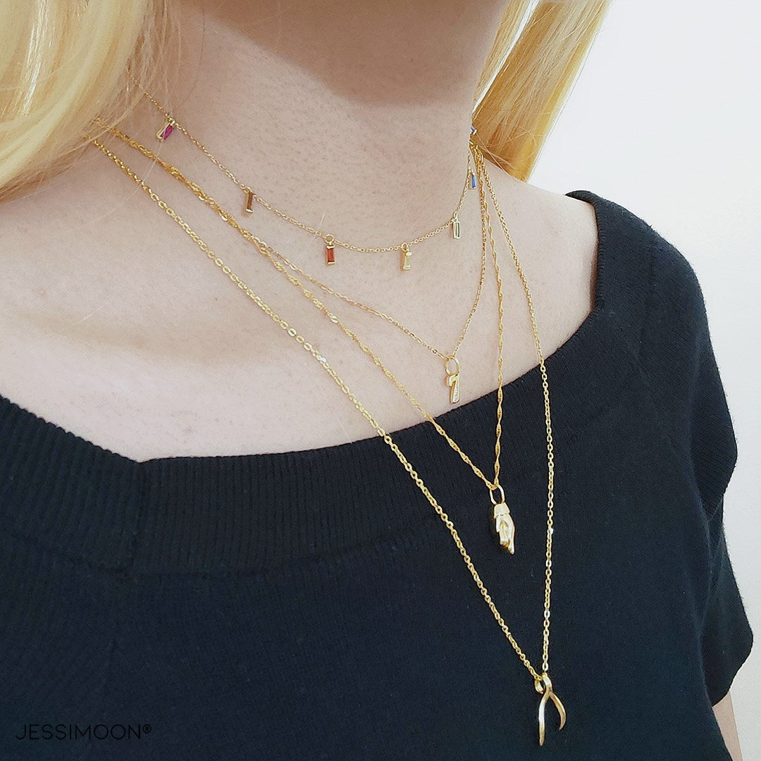 Multi-layer Necklaces + Earrings