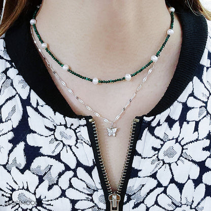 Layered Necklaces + Stacking Bracelet + Earrings