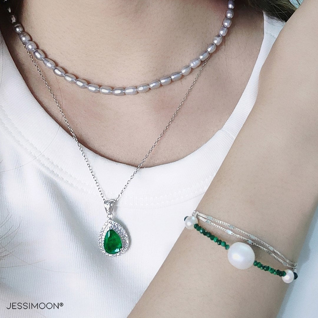 Layered Necklaces + Stacking Bracelet