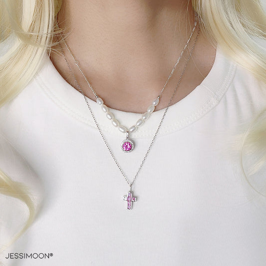 Layered Necklaces + Stacking Bracelet + Earrings