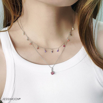 Multi-layer Necklaces + Earrings + Stacking Bracelet
